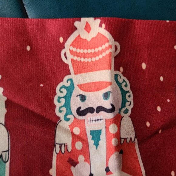 Christmas Pillow Cover Holiday Nutcracker Decor Soft Decorative Lumbar Case 20" - Picture 9 of 13